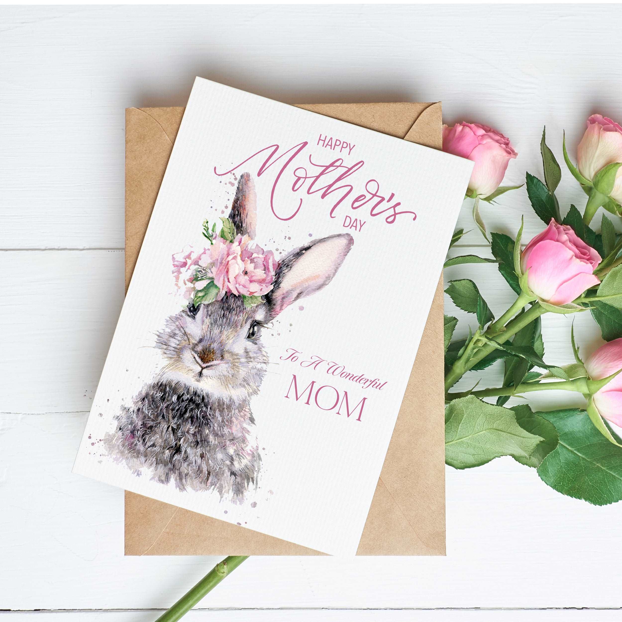 Mom Hare Mothers Day Card