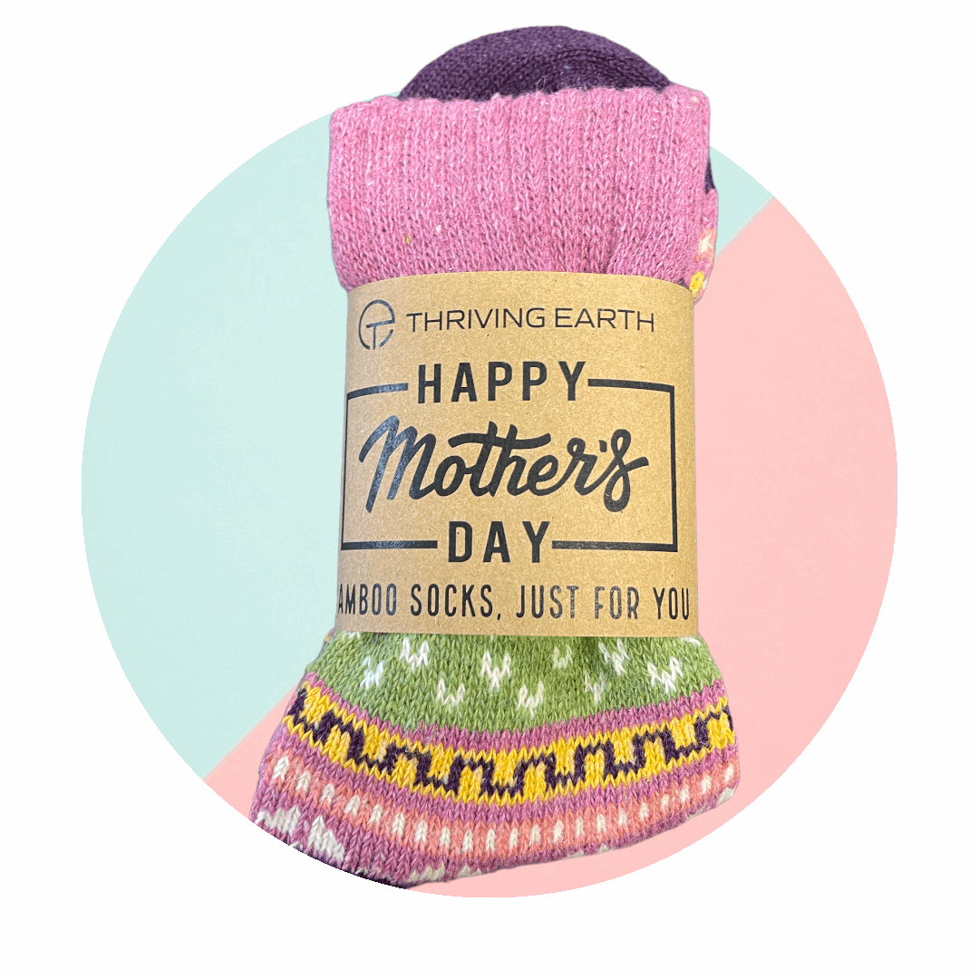 New Classics Purple Mothers Day Bamboo Socks