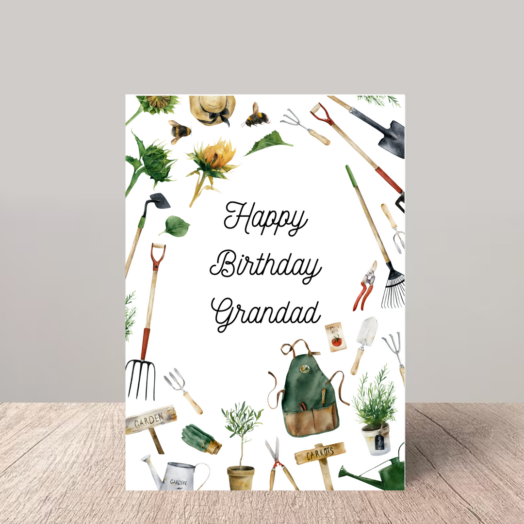 Grandad Gardening Birthday Card