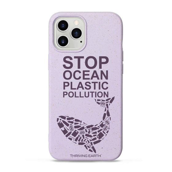 Purple whale iPhone Case