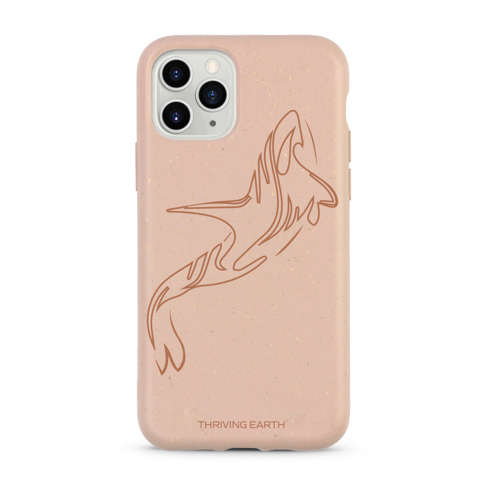 Sand Pink Shark iPhone Case